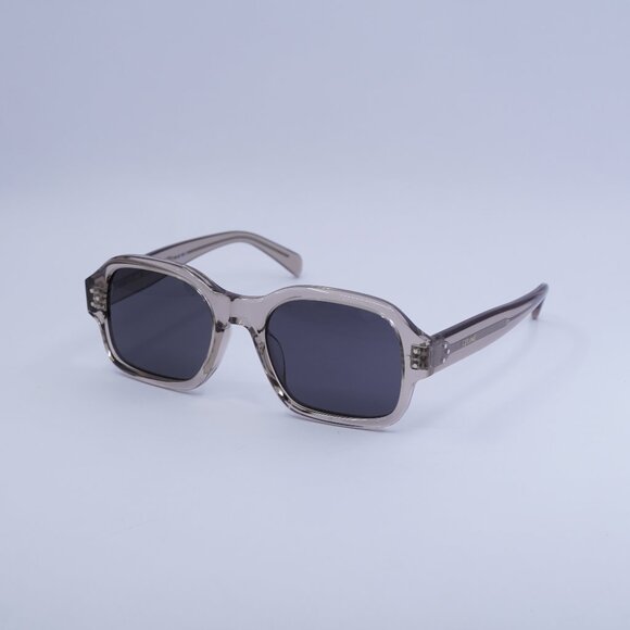 🕶️ New Celine CL40266U 59A Sunglasses - Transparent Taupe Frame, Smoke Lenses - Picture 1 of 10